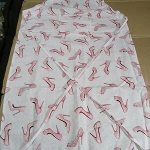 NWT Handcrafted Women's Pink Stilettos Apron w/Front Pockets.